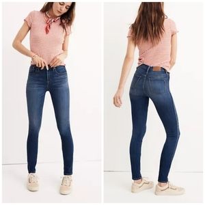 Madewell High Rise Skinny Jeans - Dark Blue